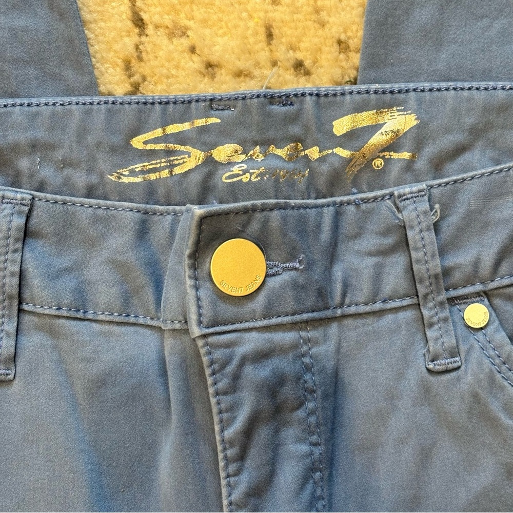 Seven7 Women’s High Rise Skinny Crop Jeans SZ 16 Skin Fit Denim - Picture 4 of 9